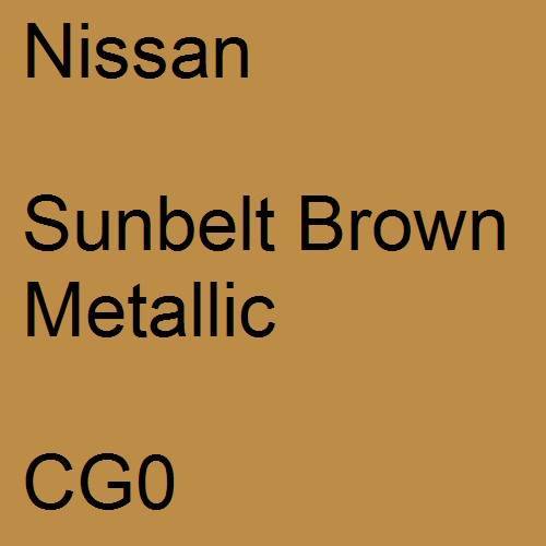 Nissan, Sunbelt Brown Metallic, CG0.